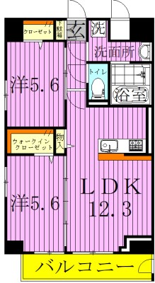 グランジュテ2 間取り図