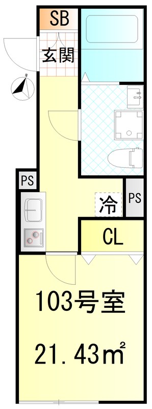 CFジオーレ北綾瀬テラス 間取り図