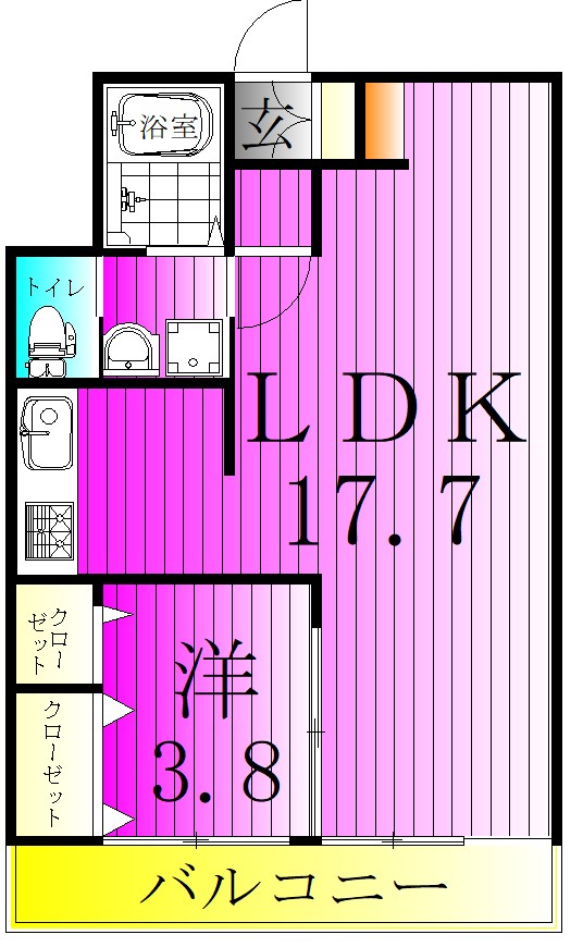 小金原第7コーポラス 間取り