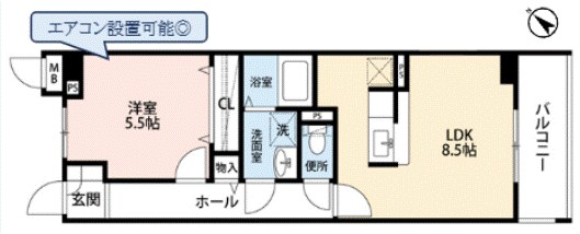 レジーナコンテ 203号室 間取り