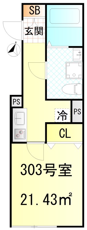 CFジオーレ北綾瀬テラス 間取り図
