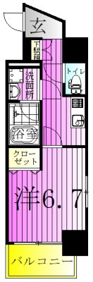 Ｔｏｉｌｅ　ｂｌａｎｃｈｅ（トワルブランシュ） 間取り図