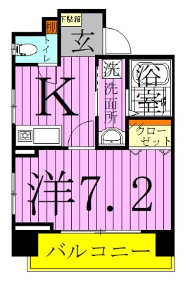 イーストヴィラ 間取り図