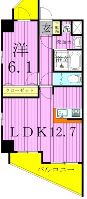 ソフィアコート扇 間取り図
