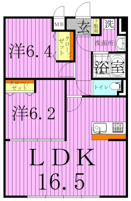 ヴィラエクセル 間取り図