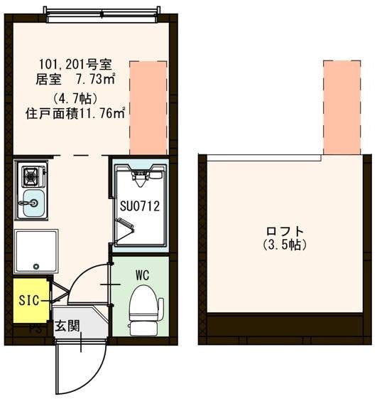 ハーモニーテラス荒川 間取り図