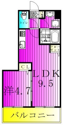 LEVICIA BLDG.Ⅱ 312号室 間取り