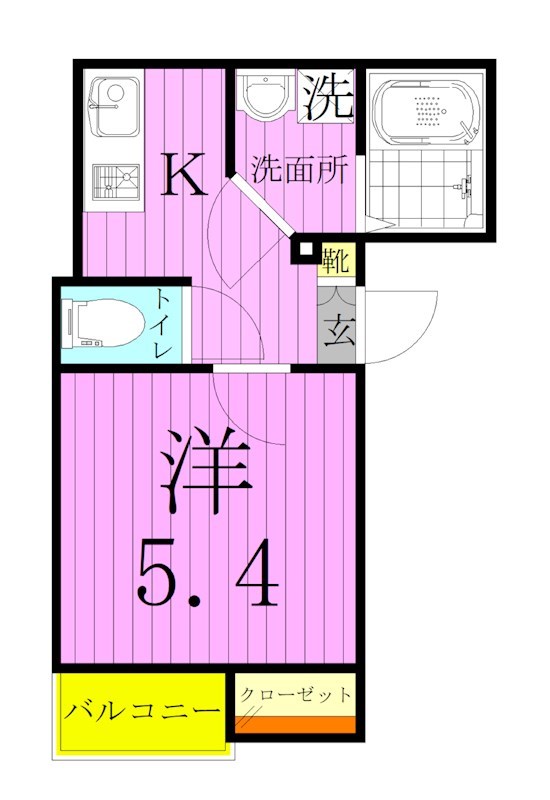 ソレイユ  間取り図
