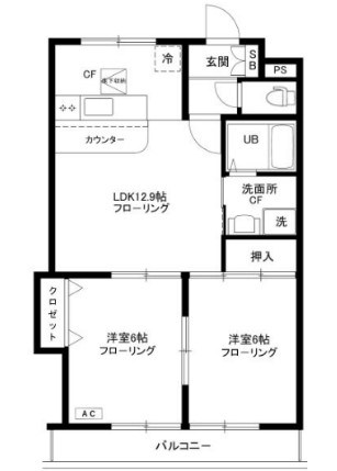 さくら館Ａ 間取り図