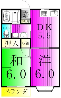 サンハイム 101号室 間取り