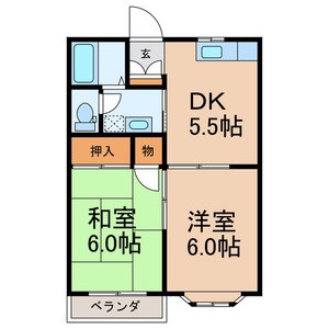 サンハイム 103号室 間取り