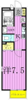 ルミエール(南花畑) 間取り図