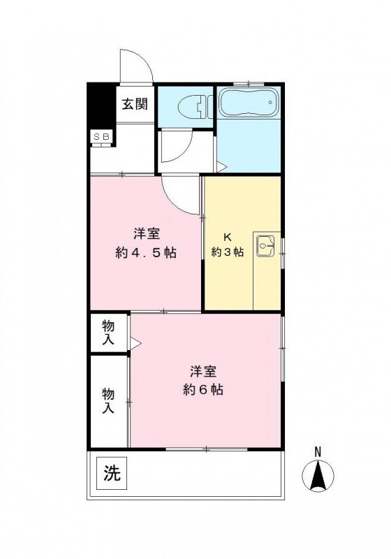 ダイアモンドフラット  303号室 間取り