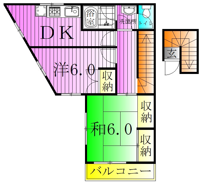 パラダイム堀之内 間取り図
