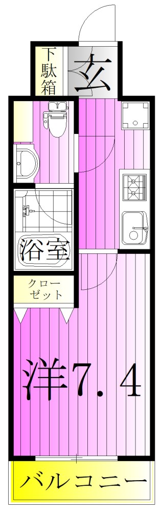 マキシヴ梅島 間取り図