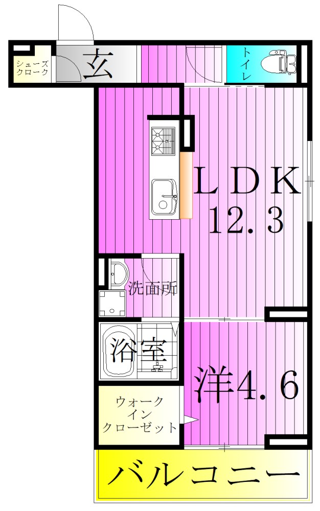 ルリアン保木間 間取り図