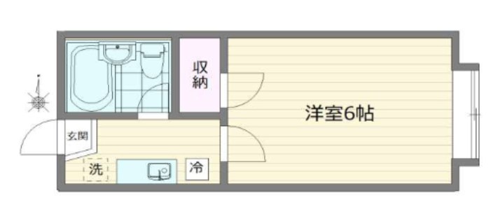 シャンブル綾瀬B  間取り図