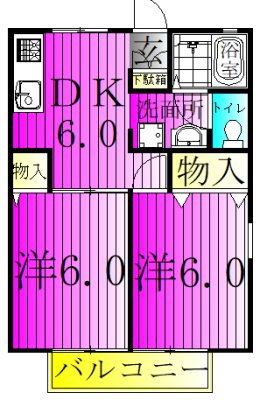 vaqueroA 101号室 間取り
