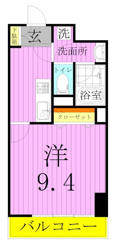 プライムアーバン千住 間取り図