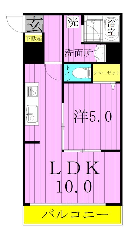 プライムアーバン千住 間取り図