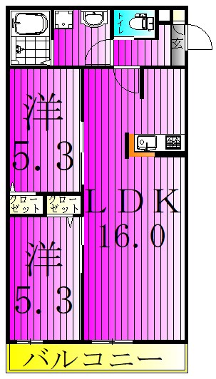 シエーナ北小金Ⅰ 間取り