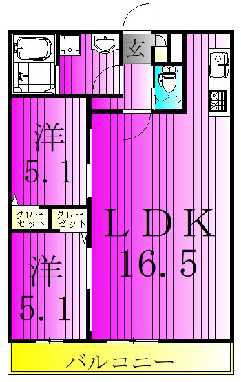 シエーナ北小金Ⅰ 間取り