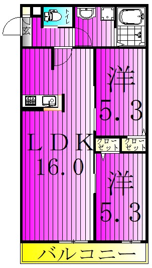 シエーナ北小金Ⅰ 間取り