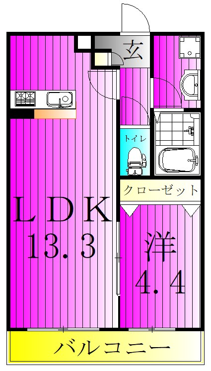 シエーナ北小金Ⅱ 間取り