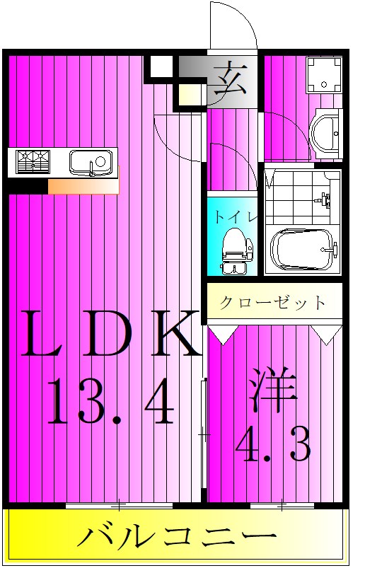 シエーナ北小金Ⅲ 間取り