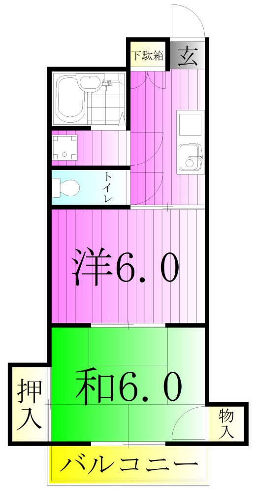 ラフォーレ町屋Ⅱ 間取り図