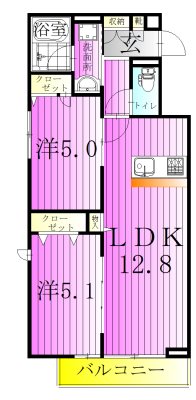 セレスティア西新井Ⅱ 間取り図