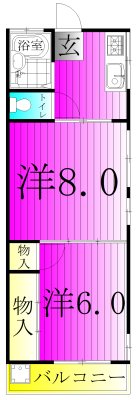 ことぶきハイツ 201号室 間取り