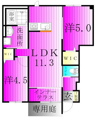 ベルワン 103号室 間取り