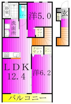 セルティスⅡ 202号室 間取り