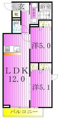 セレスティア西新井Ⅱ 間取り図
