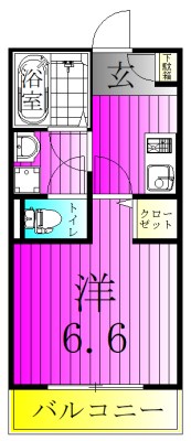 ジーメゾン松戸中和倉 202号室 間取り