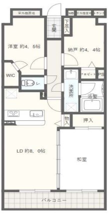 レーベンハイム西新井弐番館 間取り図