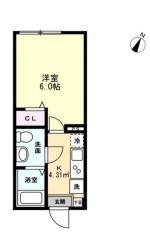 ルージュエール豊四季 104号室 間取り