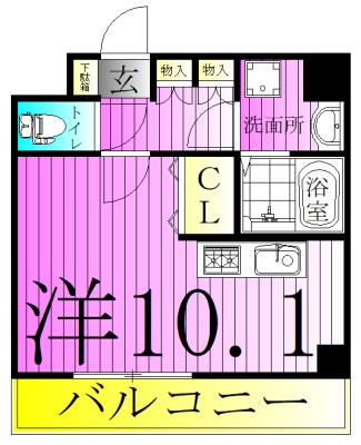 RELUXIA千住大橋 間取り図
