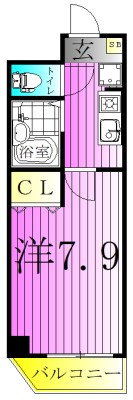 クレセント小台  間取り図