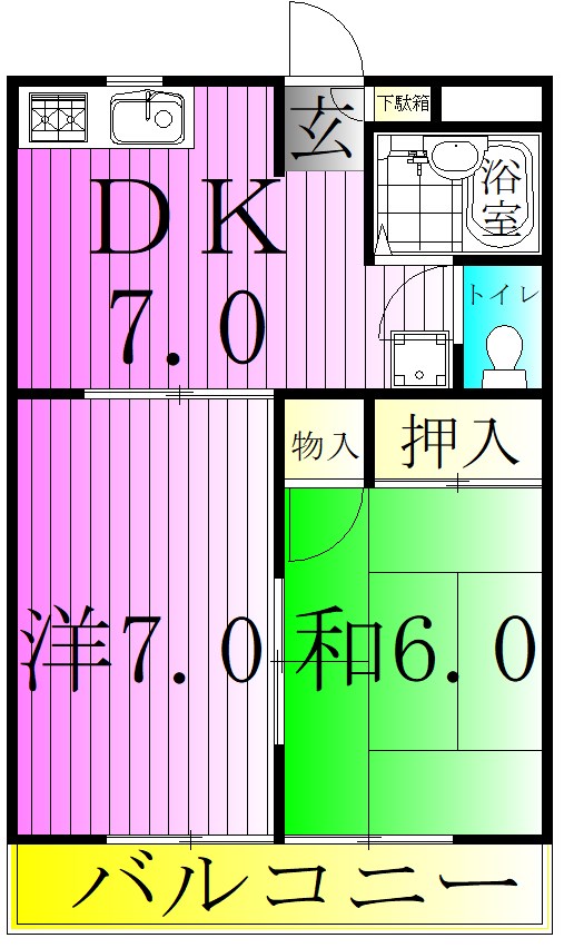 シャトル金町 間取り図