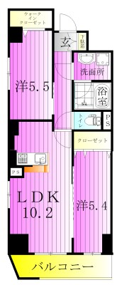 lunaire六町 間取り図