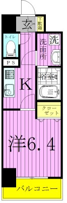 Ｔｏｉｌｅ　ｂｌａｎｃｈｅ（トワルブランシュ） 間取り図