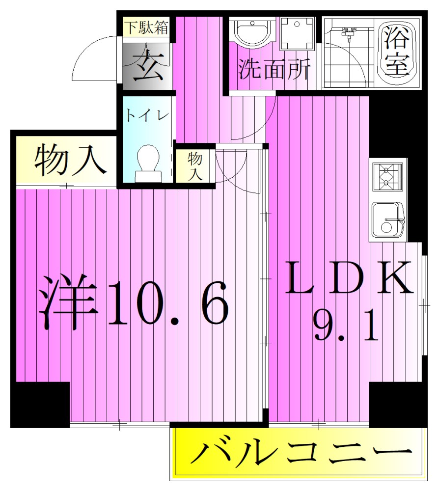 ＰＡＰＩＬＬＯＮ 間取り図