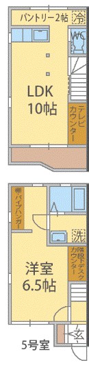 テラス・クリエイトＢ棟 005号室 間取り
