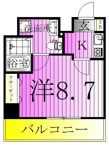 アルファコート西新井  間取り図