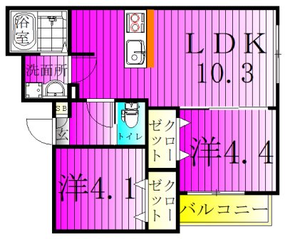 KEIAI RESIDENCE 豊四季Ⅱ 間取り