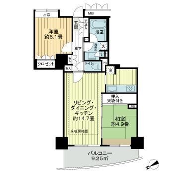 マークスタワー 間取り図