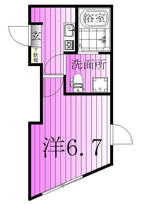 チャムフィールド堀切菖蒲園 間取り図