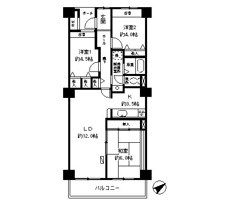 リリオ弐番館 間取り図